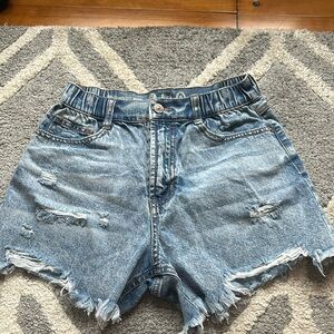 American Eagle High Rise Wedge Vintage Jean shorts